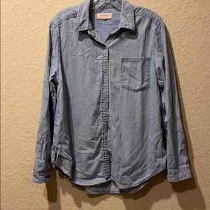 Denim button down